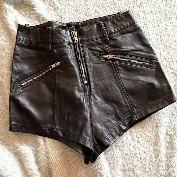 ANGL Leather Shorts - Picture 2 of 3